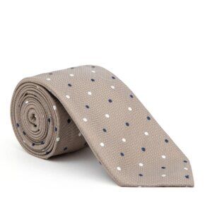 Beige Silk Tie